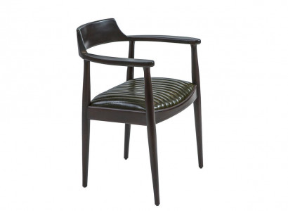 Dining room design chair with armrests new furniture seat black wooden chair